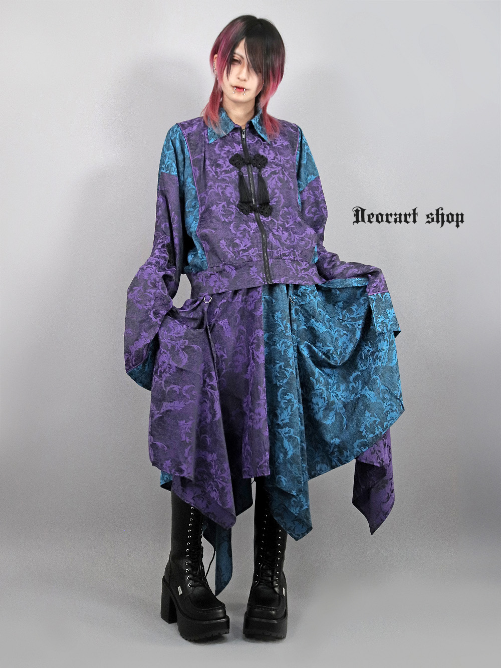 Deorart,ディオラート,モード,ゴシック,中華柄,新中式,チャイナコーデ,サイバー,セットアップ,ハロウィン,ファッション,和装,妖怪,着物風,V系,ヴィジュアル系,大人,ライブ,ファッション,衣装,メンズ,レディス,通販,Vkei,anime,goth,emo,fashion,japan,kimono,Jrock