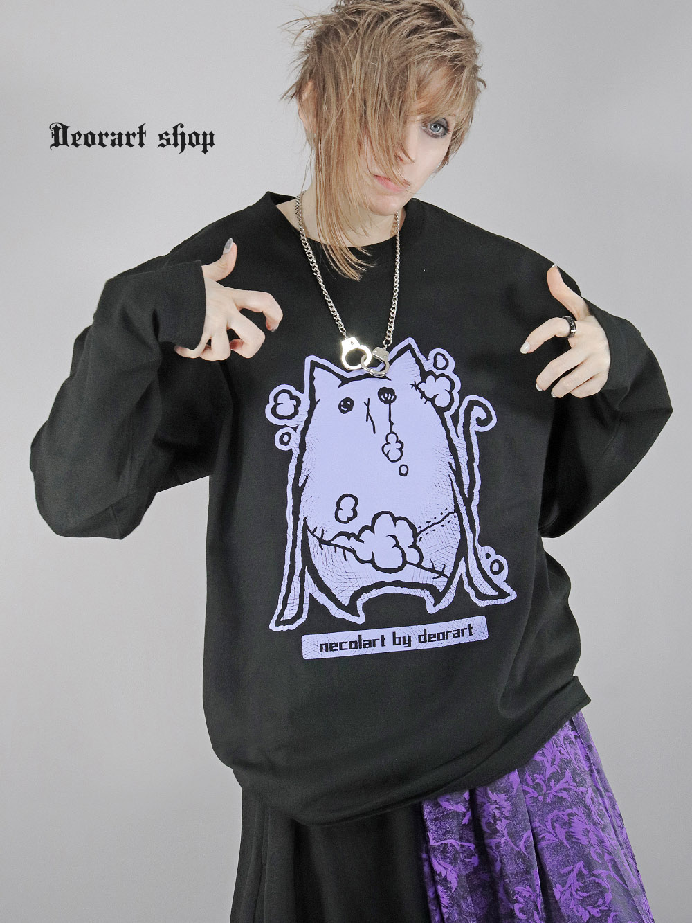 Deorart,ディオラート,Tシャツ,長袖,ロンT,ゴスパン,Y2K,V系,ヴィジュアル系,地雷系,パンクロック,emo,rock,fashion