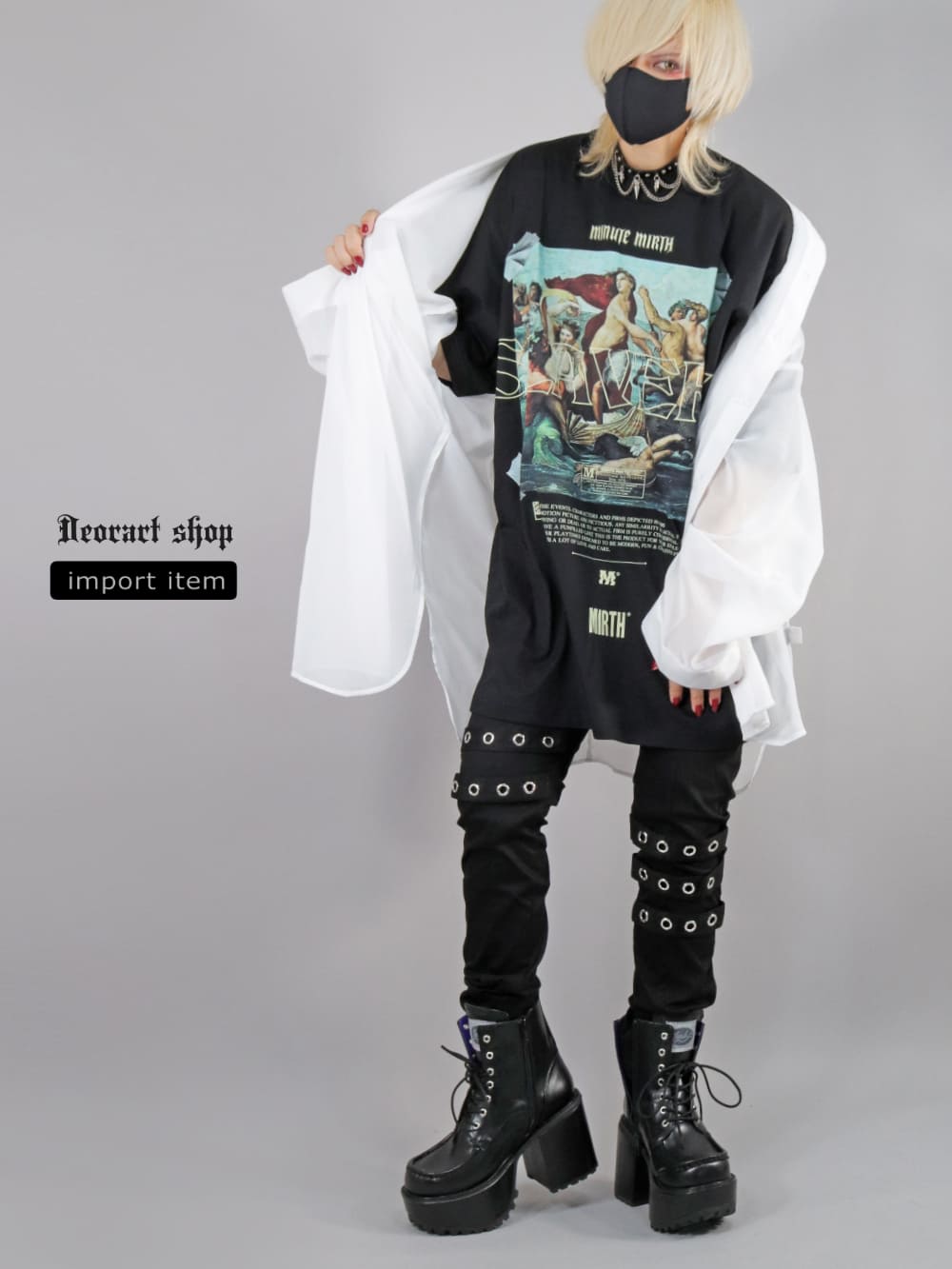 Deorart,ディオラート,通販,レトロ,Y2K,ファッション,Tシャツ,オーバーサイズ,BIGサイズ,古着,ヴィンテージ,日本未発売,ゴス,ゴシック,絵画,バンドT,天使,悪魔,メンズ,レディス,V系,emo,punk,cyber,japan,fashion,rock,harajyuku,大きいサイズ,モード,服