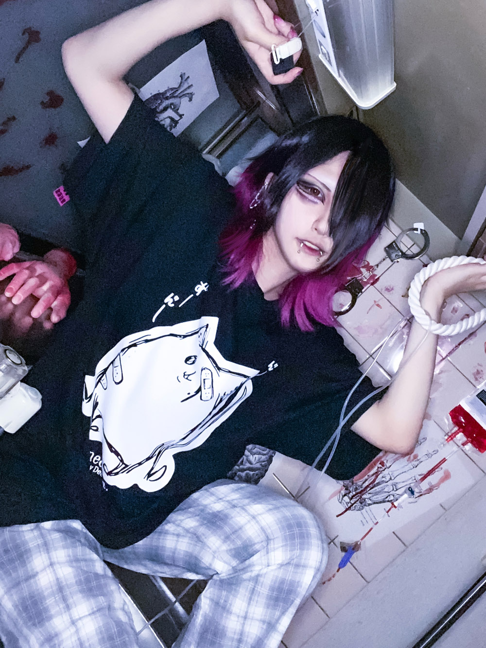 ディオラート,Deorart,ネコラ,猫柄Tシャツ,V系ファッション,ヴィジュアル系,バンド,コスプレ衣装,ダンス衣装,メンズファッション,レディスファッション,地雷系男子,地雷系女子
