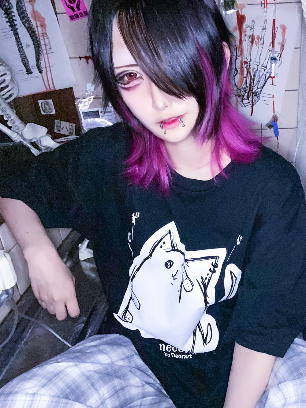 ディオラート,Deorart,ネコラ,猫柄Tシャツ,V系ファッション,ヴィジュアル系,バンド,コスプレ衣装,ダンス衣装,メンズファッション,レディスファッション,地雷系男子,地雷系女子