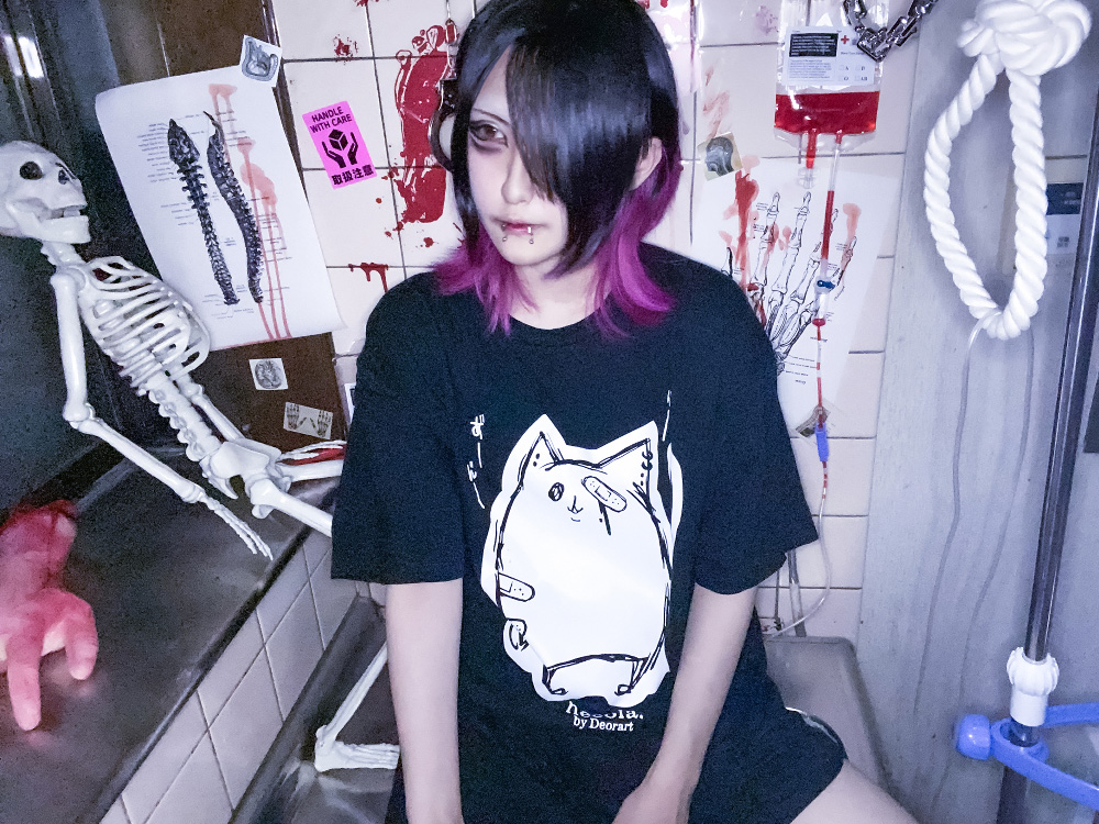 ディオラート,Deorart,ネコラ,猫柄Tシャツ,V系ファッション,ヴィジュアル系,バンド,コスプレ衣装,ダンス衣装,メンズファッション,レディスファッション,地雷系男子,地雷系女子