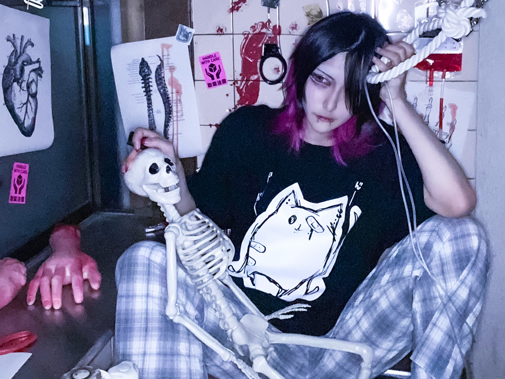 ディオラート,Deorart,ネコラ,猫柄Tシャツ,V系ファッション,ヴィジュアル系,バンド,コスプレ衣装,ダンス衣装,メンズファッション,レディスファッション,地雷系男子,地雷系女子