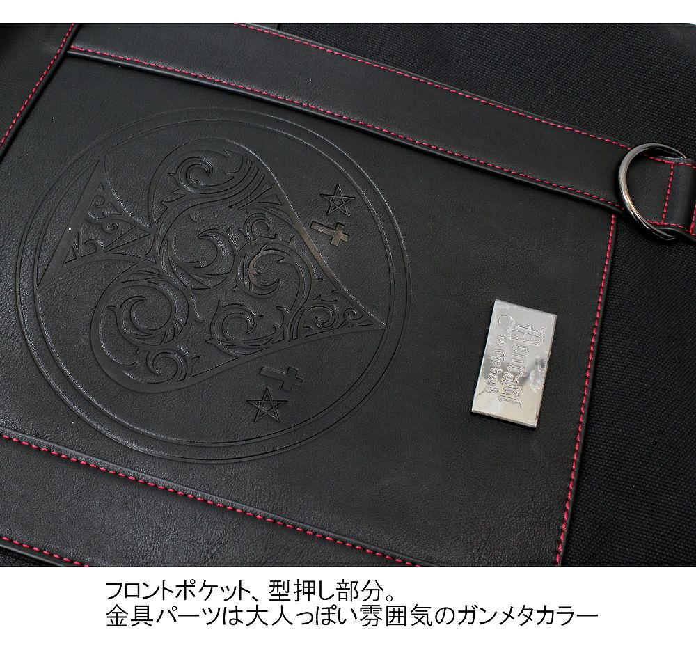 Deorart,ディオラート,ショルダーバッグ,トートバッグ,ツールバッグ,ゴシック,パンクロック,V系,ヴィジュアル系,トランプ柄,スペード,メンズ,レディス,バッグ,リュック
