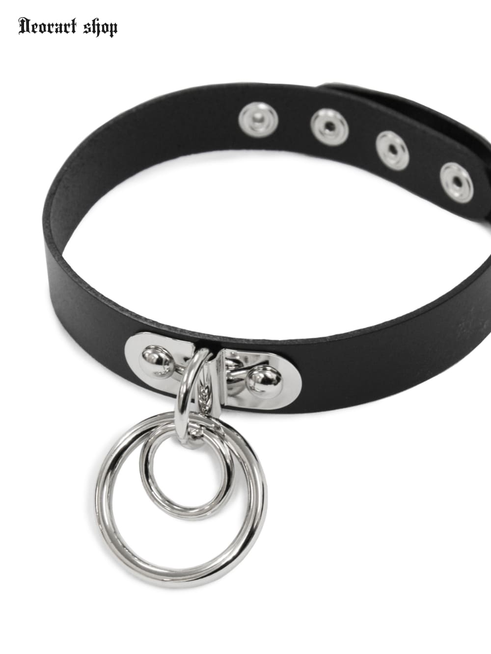 BY2099 Ring design choker 2連 リング チョーカー パンク/シドリング 