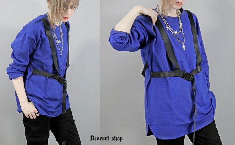 Deorart,ディオラート,コルセット,ベルト付き,拘束ベルト,ハーネス,ゴスパン,大きめ,ゴシック,変形Tシャツ,変型Tシャツ,V系,ヴィジュアル系,30代,40代,50代,カッコイイ,衣装,ダンス,メンズ,レディス