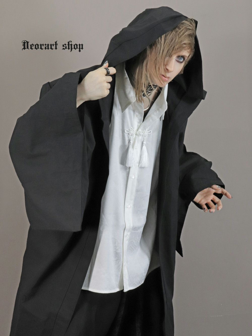 Deorart,ディオラート,着物袖,羽織り,パーカー,カーディガン,和ゴス,V系,ヴィジュアル系,30代,40代,50代,カッコイイ,衣装,ダンス,よさこい,和装,和柄,和風メンズ,レディス,普段使い