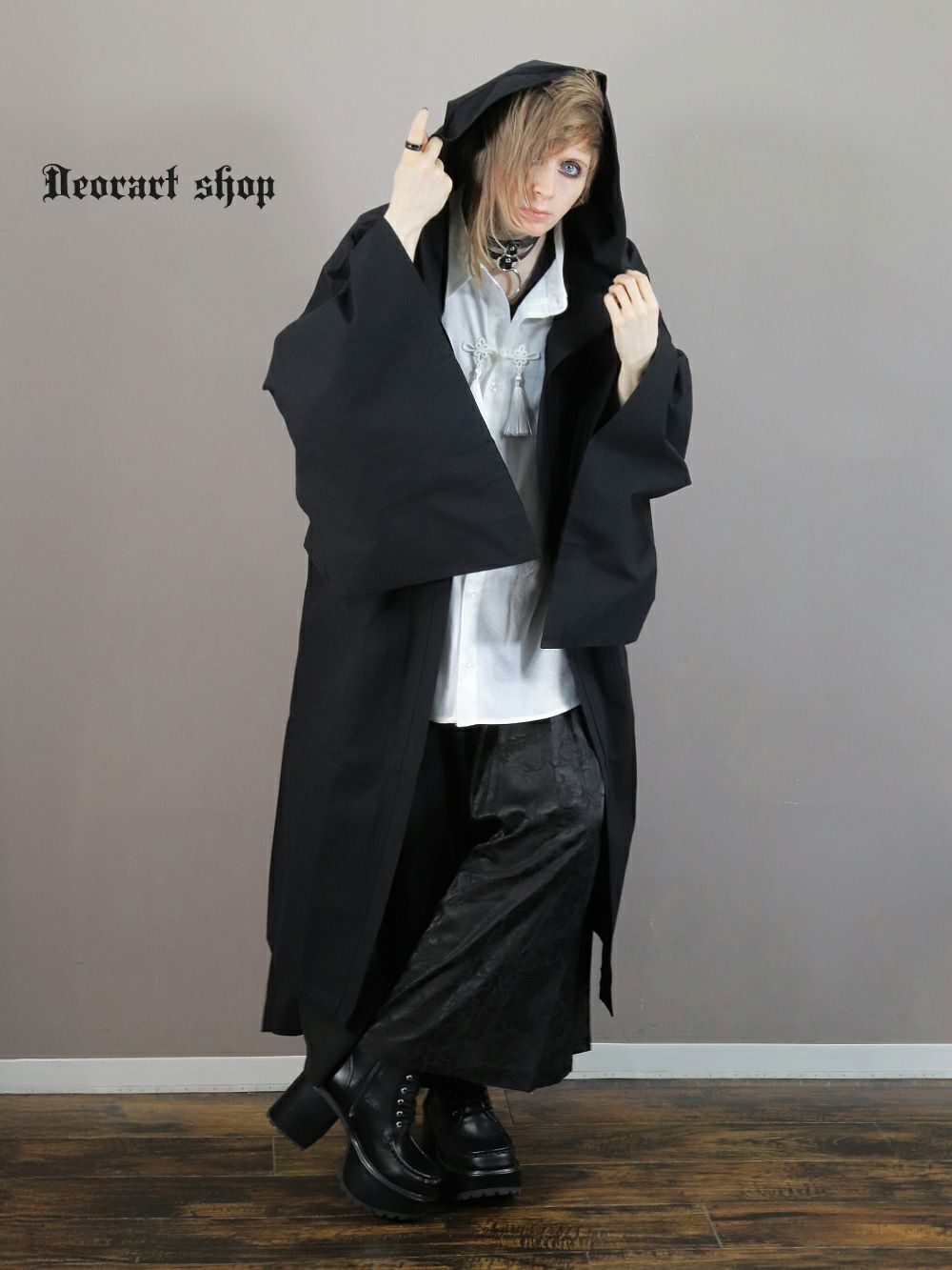 Deorart,ディオラート,着物袖,羽織り,パーカー,カーディガン,和ゴス,V系,ヴィジュアル系,30代,40代,50代,カッコイイ,衣装,ダンス,よさこい,和装,和柄,和風メンズ,レディス,普段使い