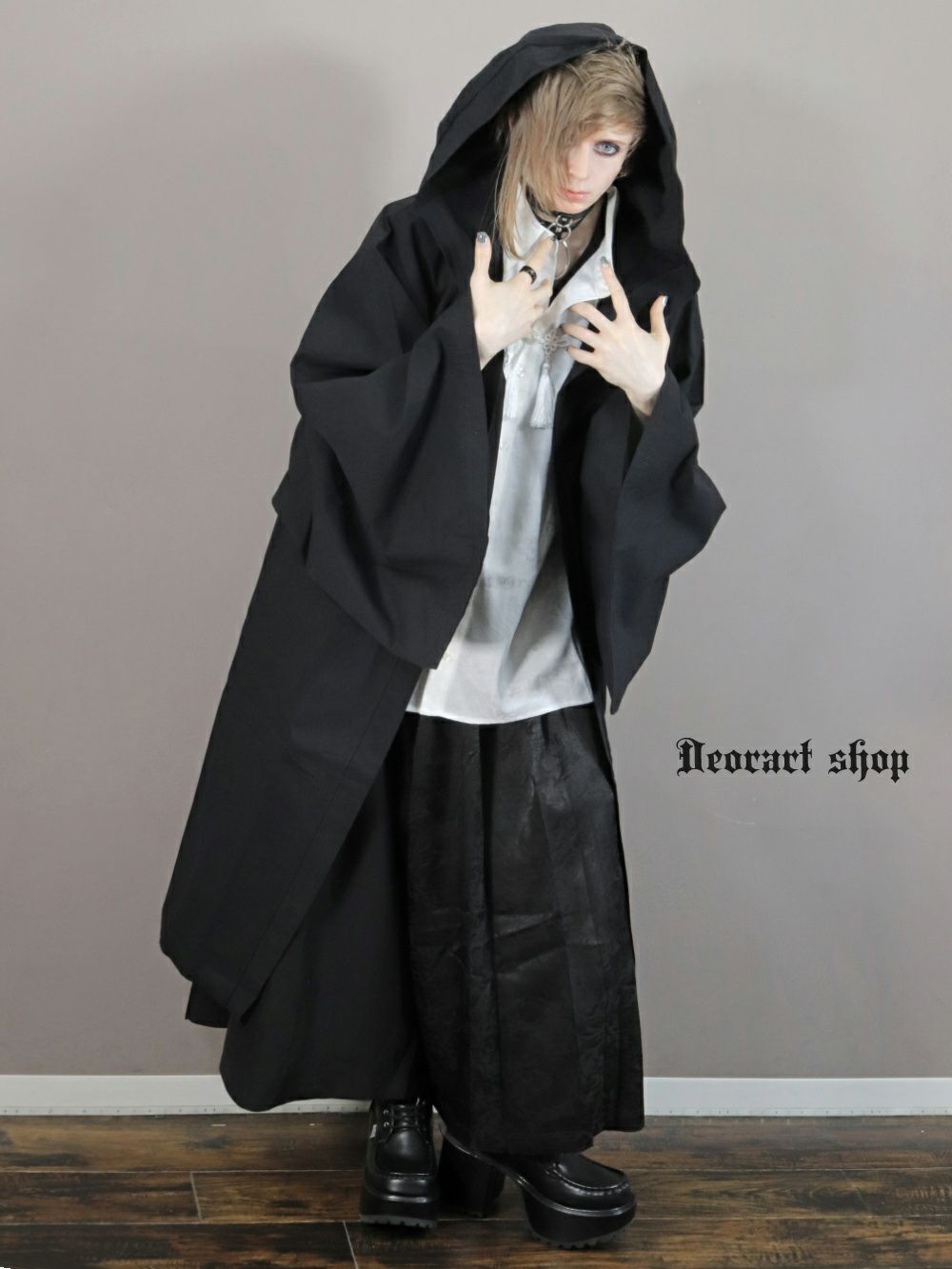 Deorart,ディオラート,着物袖,羽織り,パーカー,カーディガン,和ゴス,V系,ヴィジュアル系,30代,40代,50代,カッコイイ,衣装,ダンス,よさこい,和装,和柄,和風メンズ,レディス,普段使い