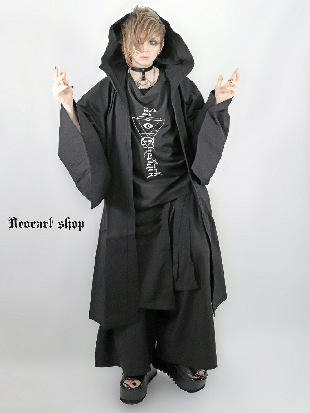 Deorart,ディオラート,着物袖,羽織り,パーカー,カーディガン,和ゴス,V系,ヴィジュアル系,3