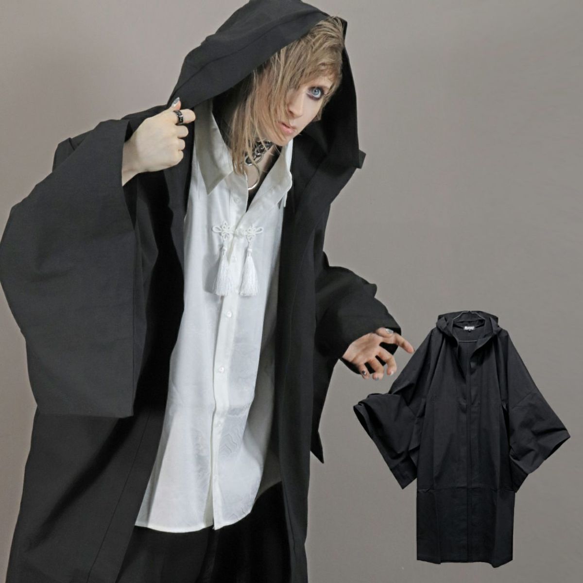Deorart,ディオラート,着物袖,羽織り,パーカー,カーディガン,和ゴス,V系,ヴィジュアル系,30代,40代,50代,カッコイイ,衣装,ダンス,よさこい,和装,和柄,和風メンズ,レディス,普段使い