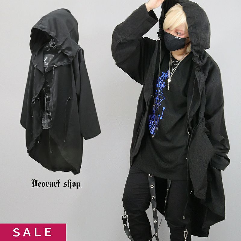 Deorart,ディオラート,スプリングコート,ロングジャケット,変形,変型,モッズコート,パンクロック,モード,ゴシック,ダンス衣装,ライブ,サブカル,服,ファッション,カッコイイ,メンズ,レディス