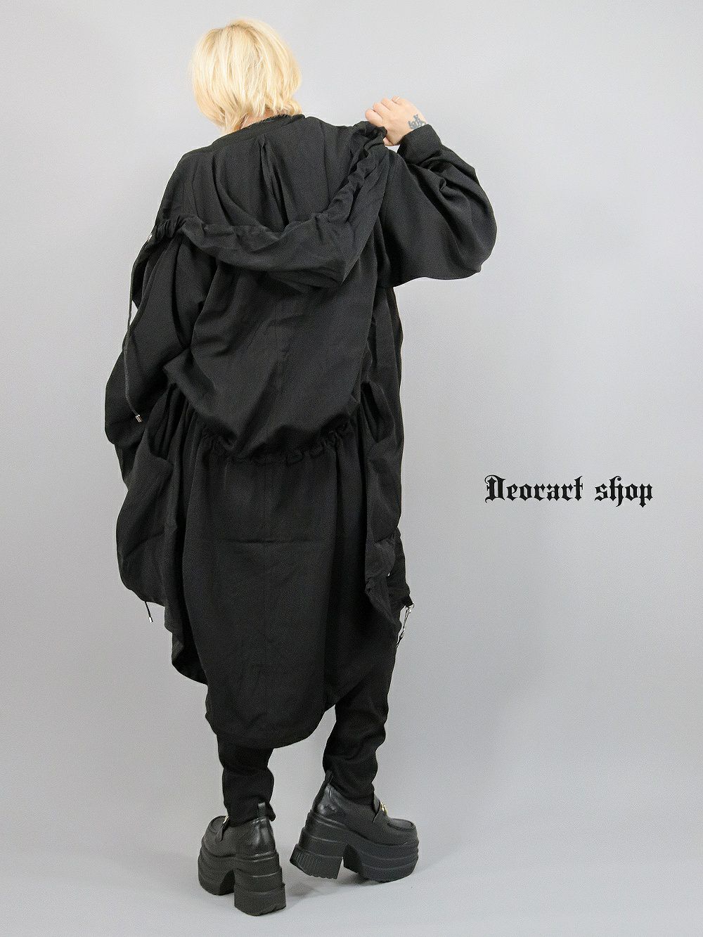 Deorart,ディオラート,スプリングコート,ロングジャケット,変形,変型,モッズコート,パンクロック,モード,ゴシック,ダンス衣装,ライブ,サブカル,服,ファッション,カッコイイ,メンズ,レディス