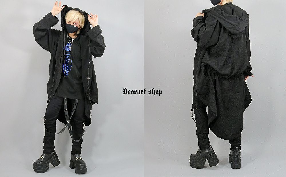 Deorart,ディオラート,スプリングコート,ロングジャケット,変形,変型,モッズコート,パンクロック,モード,ゴシック,ダンス衣装,ライブ,サブカル,服,ファッション,カッコイイ,メンズ,レディス