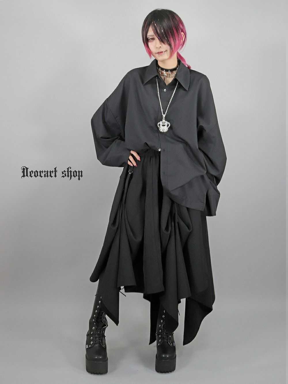 Deorart,ディオラート,変型スカート,アシメスカート,パニエ,メンズスカート,ゴシック,ヴィジュアル系,30代,40代,50代,カッコイイ,衣装,ダンス,メンズ,レディス