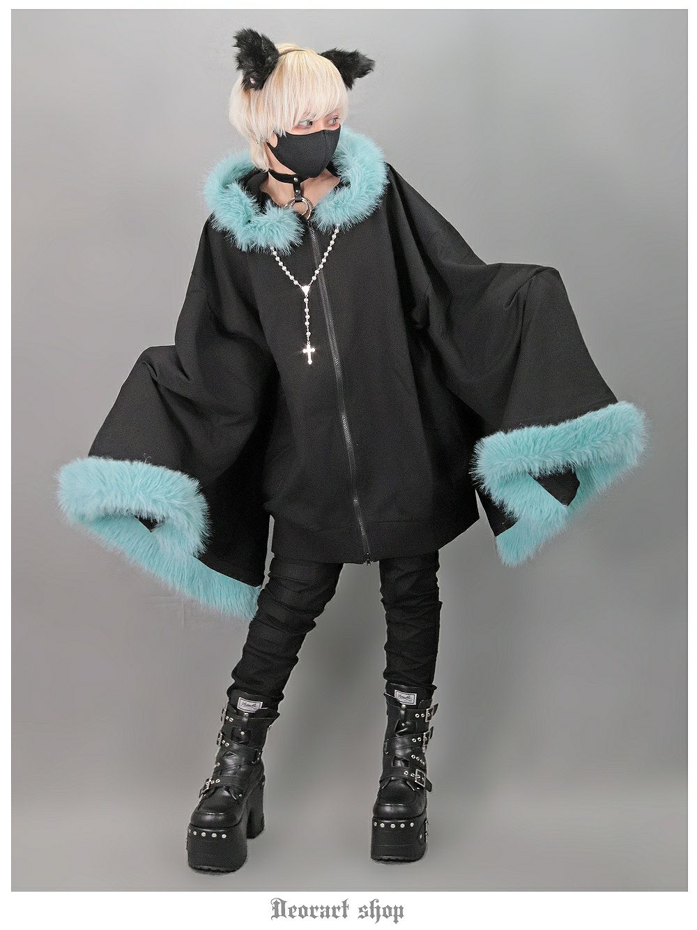 Deorart,ディオラート,コルセット,ベルト付き,拘束ベルト,ハーネス,ゴスパン,大きめ,ゴシック,変形Tシャツ,変型Tシャツ,V系,ヴィジュアル系,30代,40代,50代,カッコイイ,衣装,ダンス,メンズ,レディス