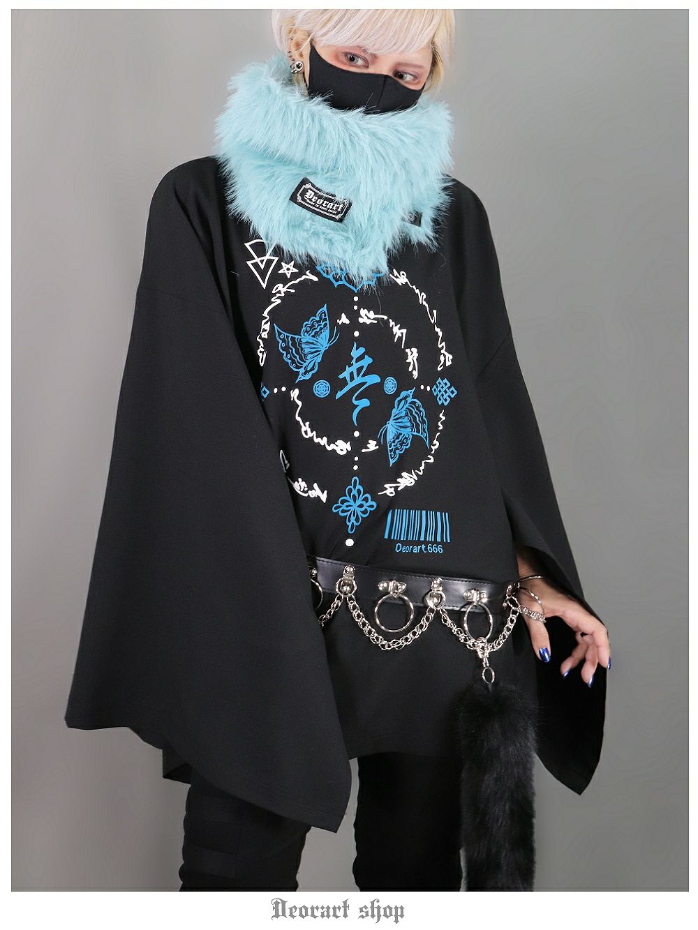 Deorart,ディオラート,猫耳パーカー,ネコミミパーカー,ケモ耳,フード,パンクロック,ゴシック,モード,メンズ,レディス,おしゃれ,可愛い,カッコイイ,原宿系,V系,衣装,通販