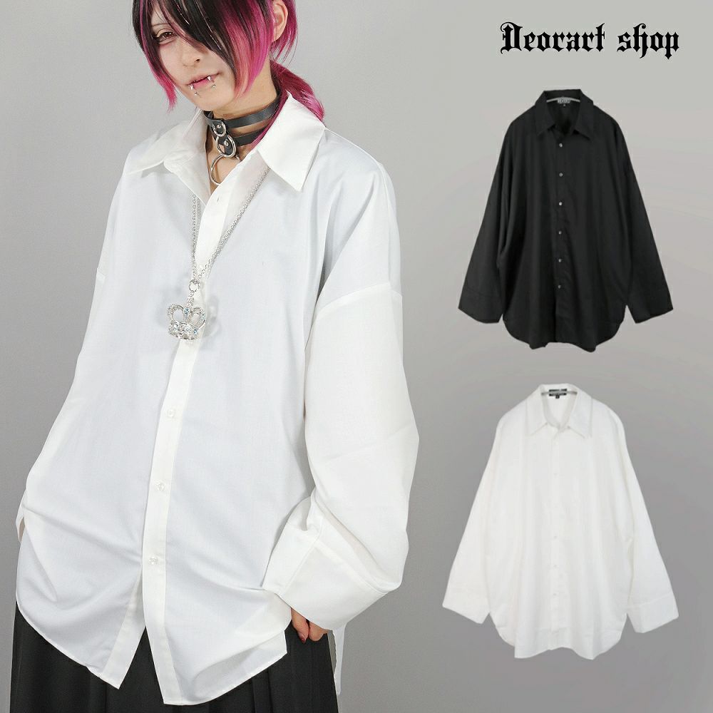 Deorart,ディオラート,モード,ゴスパン,ゴシック,オーバーサイズシャツ,可愛い,地雷系,ネクタイコーデ,ヴィジュアル系,バイカラー