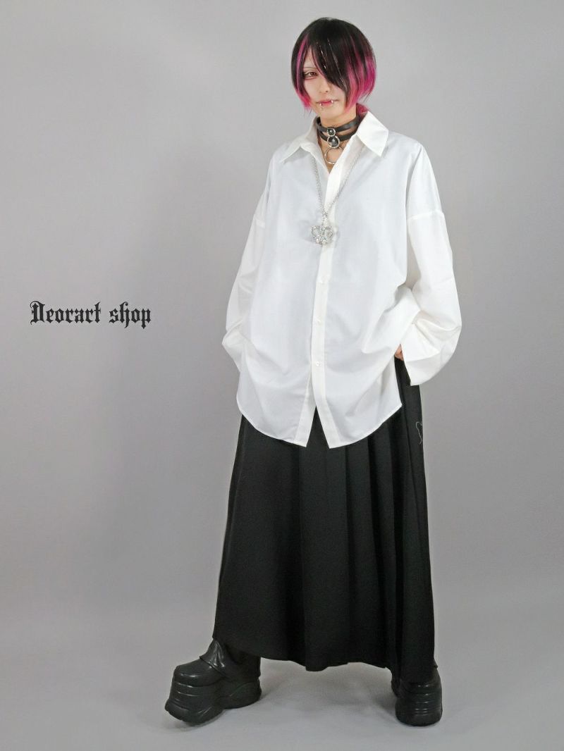 Deorart,ディオラート,モード,ゴスパン,ゴシック,オーバーサイズシャツ,可愛い,地雷系,ネクタイコーデ,ヴィジュアル系,バイカラー
