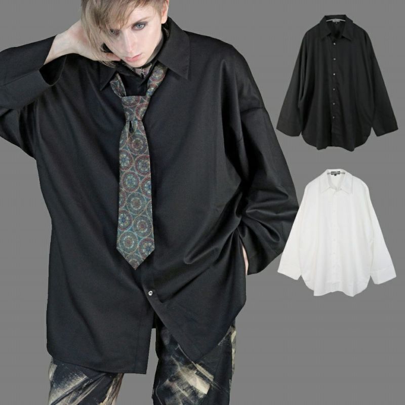 Deorart,ディオラート,モード,ゴスパン,ゴシック,オーバーサイズシャツ,可愛い,地雷系,ネクタイコーデ,ヴィジュアル系,バイカラー