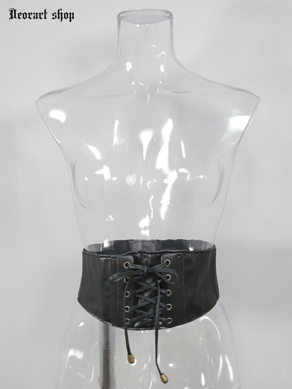 Deorart,ウエストマーク,ベルト,コルセット風ベルト,かっこいい,太ベルト,ユニセックス,レディース,メンズ,和装コーデ,編み上げ,レースアップ,