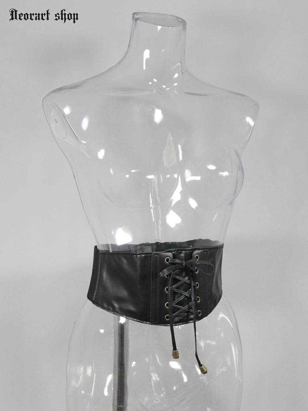 Deorart,ウエストマーク,ベルト,コルセット風ベルト,かっこいい,太ベルト,ユニセックス,レディース,メンズ,和装コーデ,編み上げ,レースアップ,