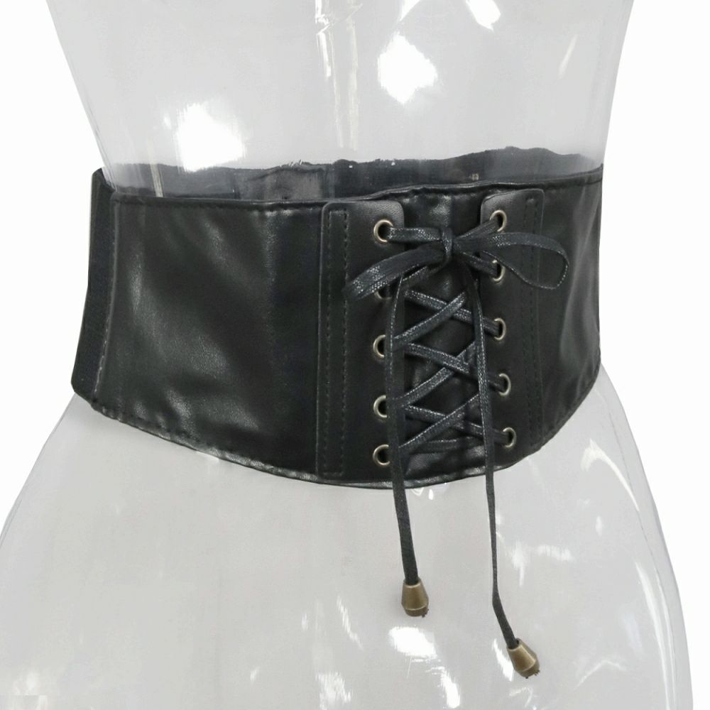 Deorart,ウエストマーク,ベルト,コルセット風ベルト,かっこいい,太ベルト,ユニセックス,レディース,メンズ,和装コーデ,編み上げ,レースアップ,