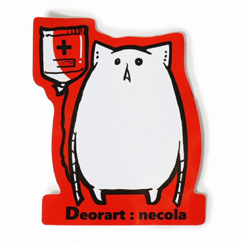 Deorart,ステッカー,NECOLA,オリジナルグッズ,ネコ,かわいい,スマホアクセサリー,グッズ,キャラクター