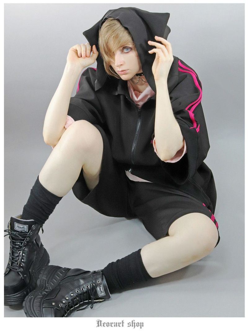 DRT2780 [ジャージ風 サイドライン] ハーフパンツ | Deorart shop