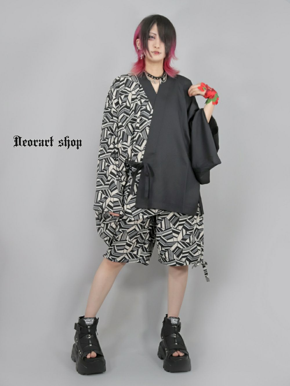 Deorart,ディオラート,原宿,地雷系,ジラサブ,セットアップ,和装,浴衣,甚平,カッコイイ,ハイブランド,V系,バンギャ,30代,40代,ホスト,衣装,メンズ,レディス