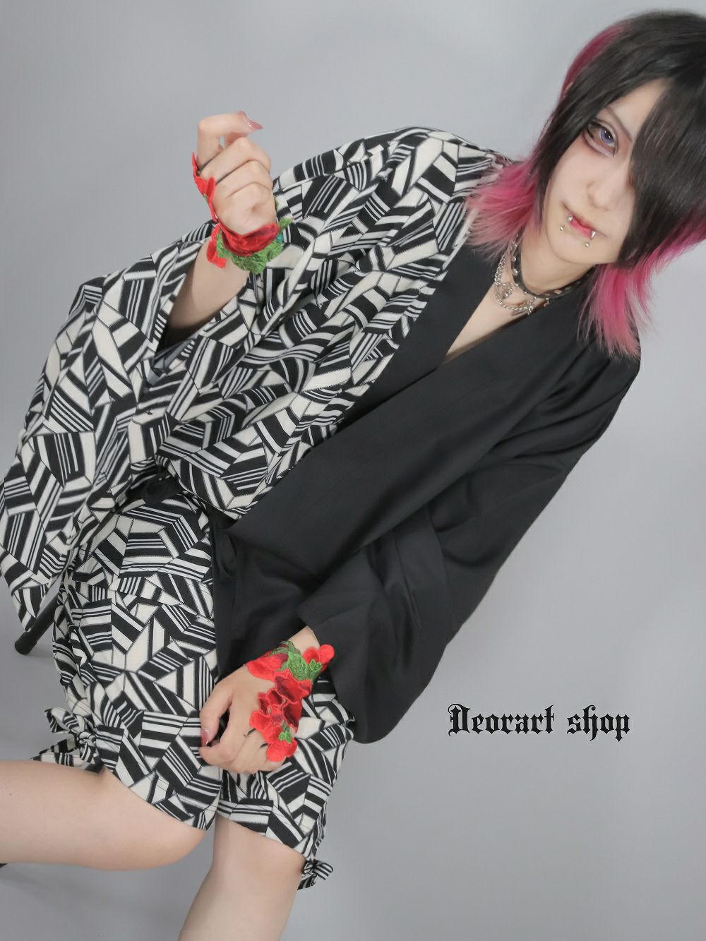 Deorart,ディオラート,原宿,地雷系,ジラサブ,セットアップ,和装,浴衣,甚平,カッコイイ,ハイブランド,V系,バンギャ,30代,40代,ホスト,衣装,メンズ,レディス