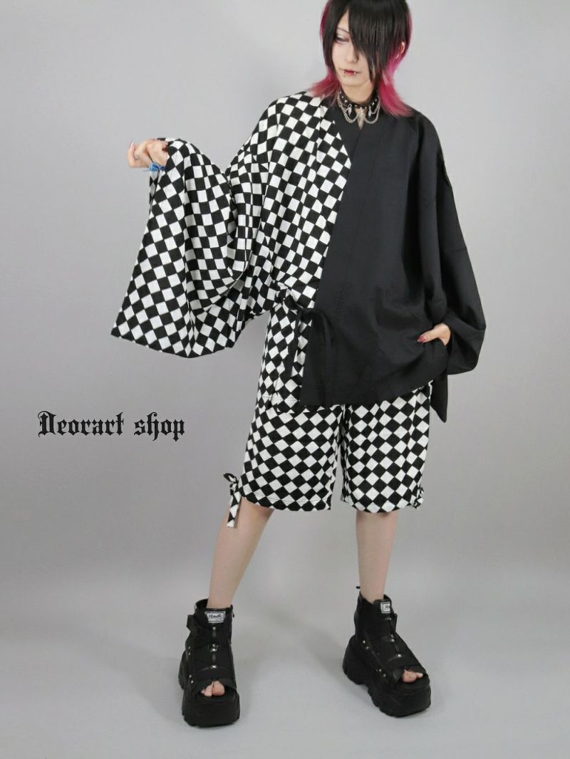 ロビ服　お祭り甚平 DRT2784 【2P set】オリジナル・甚平SET 【ブロック・市松