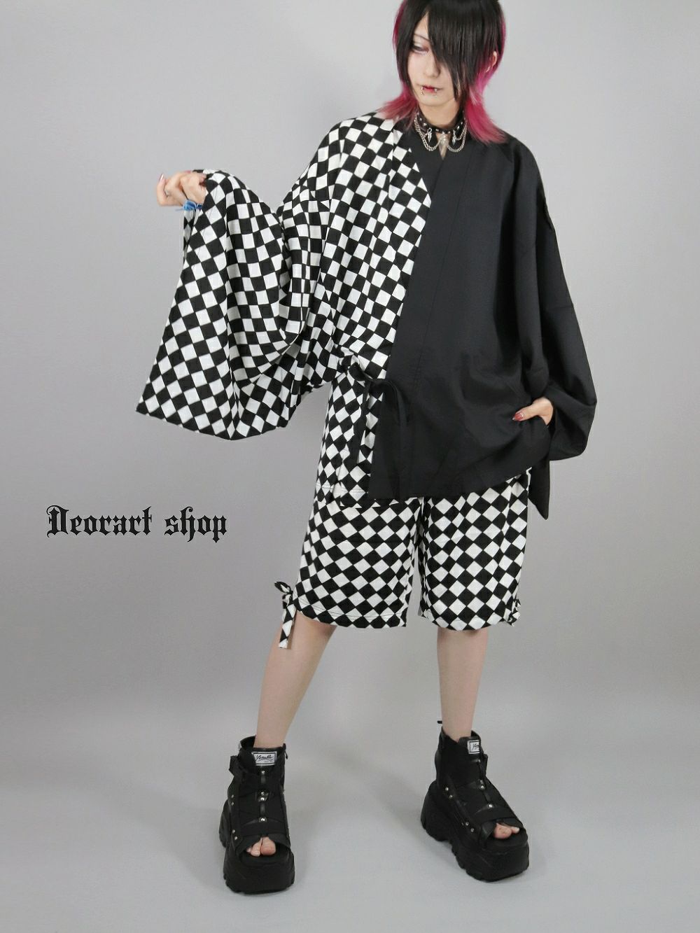 Deorart,ディオラート,原宿,地雷系,ジラサブ,セットアップ,和装,浴衣,甚平, カッコイイ,ハイブランド,V系,バンギャ,30代,40代,ホスト,衣装,メンズ,レディス