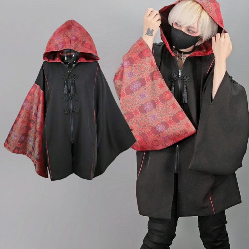 Deorart,ディオラート,地雷系,サブカル系,大人,中華柄,チャイナ柄,チャイナファッション着物袖,振袖,和装,パーカー,コート,衣装,メンズ,レディス,ファッション