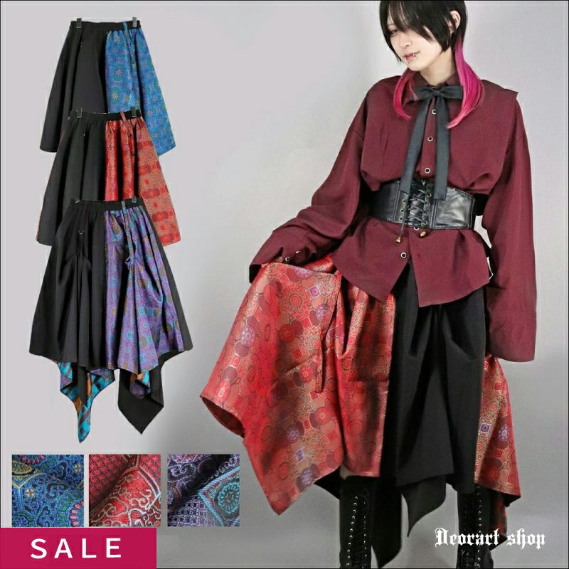 Deorart,ディオラート,地雷系,サブカル系,中華柄,チャイナ柄,チャイナファッション,スカート,和装,V系,ホスト,衣装,メンズ,レディス,ファッション