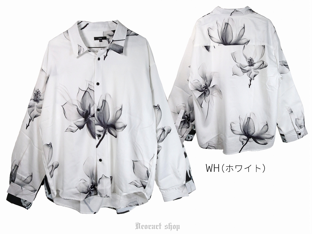 Deorart,ディオラート,V系シャツ,柄シャツ,花柄,薔薇,ゴシック,バンド,ホスト,男装,衣装,オーバーサイズ