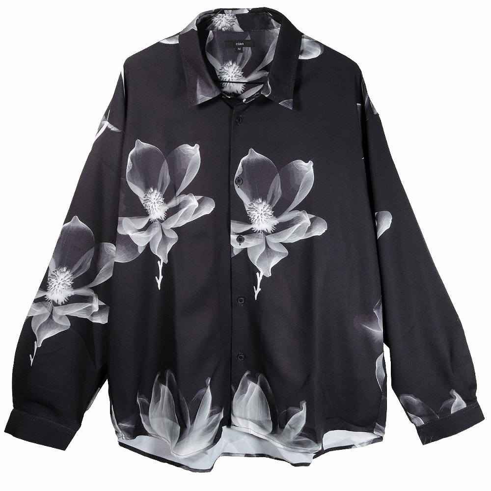 Deorart,ディオラート,V系シャツ,柄シャツ,花柄,薔薇,ゴシック,バンド,ホスト,男装,衣装,オーバーサイズ