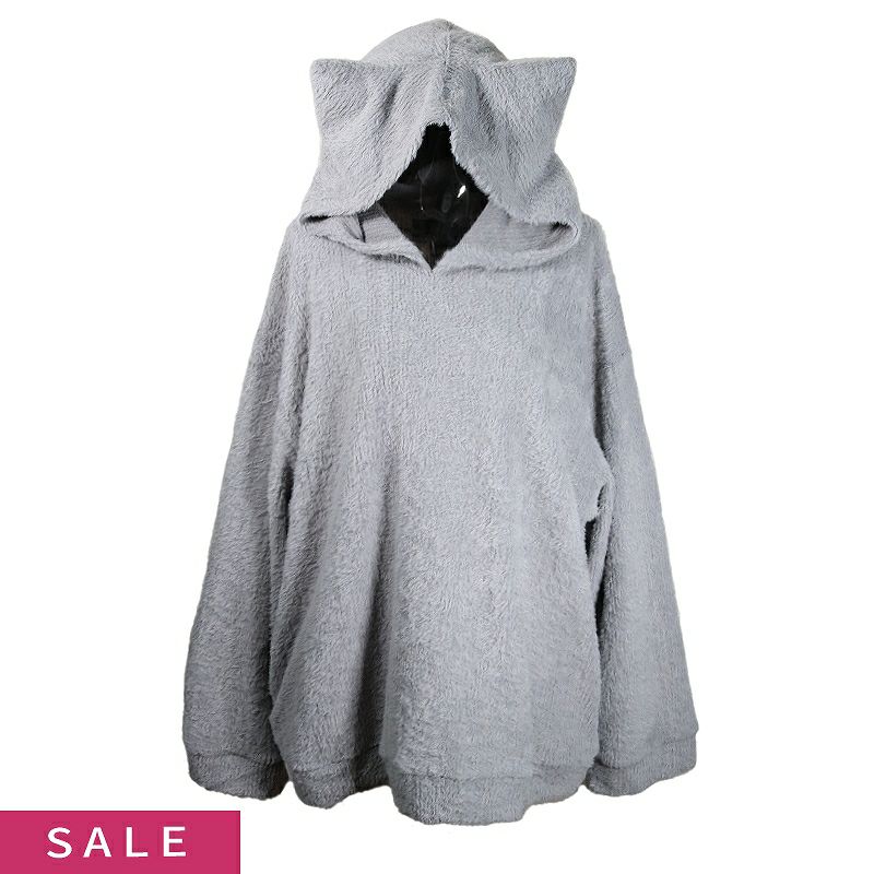 Deorart,ディオラート,フード,ネコミミ,猫耳,シャギーニット,ファー,もこもこ,メンズ,レディス,オーバーサイズ,大きいサイズ,大人,衣装,