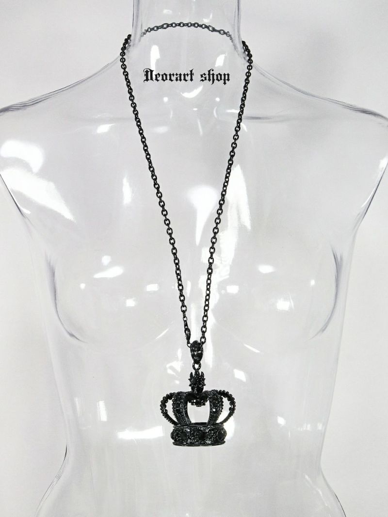 Deorart,ディオラート,王冠,クラウン,オーブ,大きい,ビッグ,ネックレス,大きい