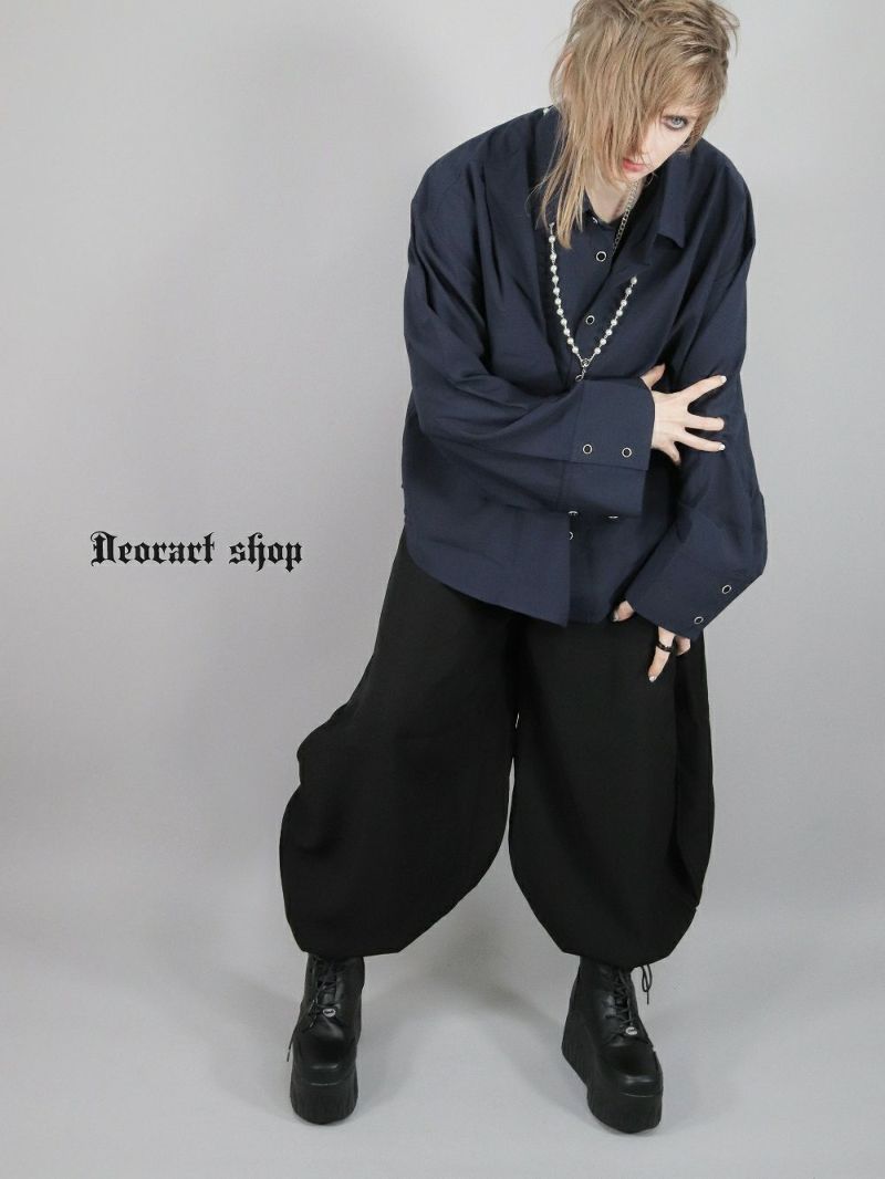 Deorart,かっこいい,かわいい,ハロウィン,ハロウィーン,イベント,コスプレ,コスプレ衣装,ライブ,V系,キョンシー,ワイドスリーブ,ワイド袖,カラーシャツ,ボルドー,ユニセックスコーデ,ホスト,ビッグシルエット