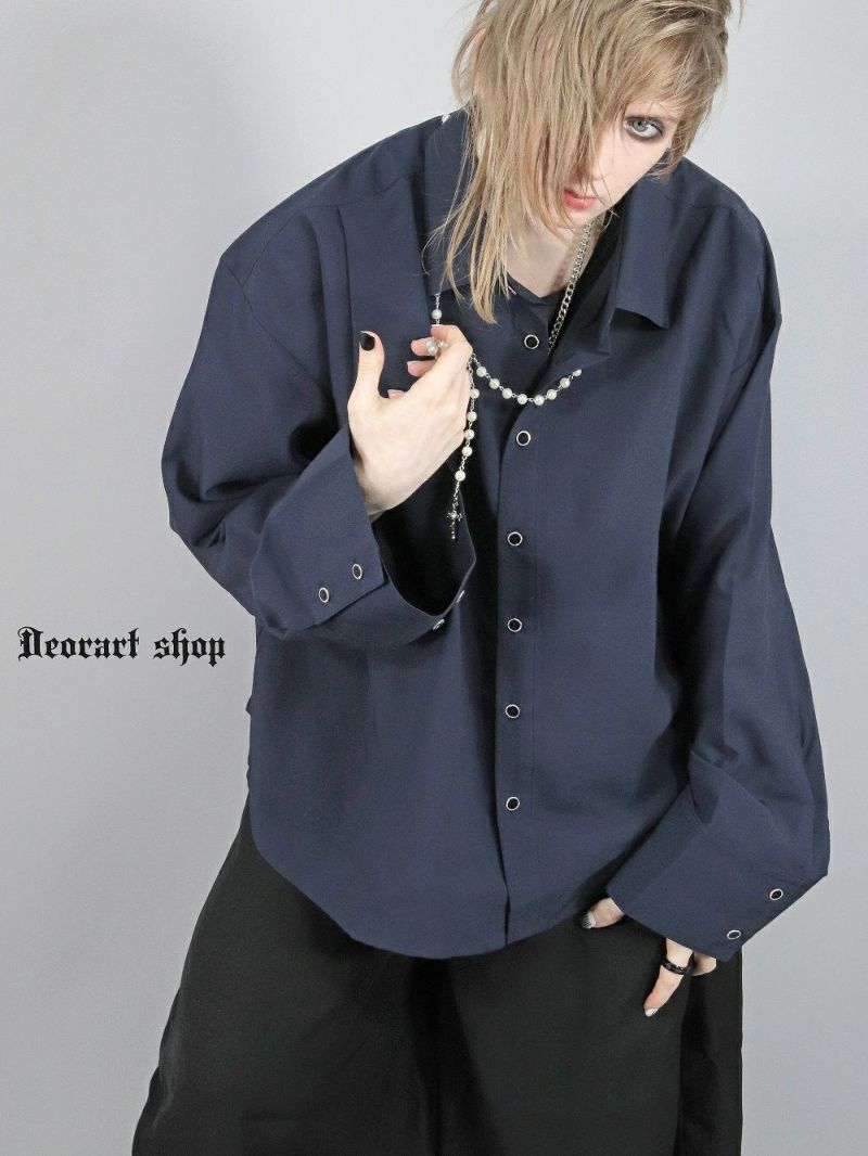 Deorart,かっこいい,かわいい,ハロウィン,ハロウィーン,イベント,コスプレ,コスプレ衣装,ライブ,V系,キョンシー,ワイドスリーブ,ワイド袖,カラーシャツ,ボルドー,ユニセックスコーデ,ホスト,ビッグシルエット