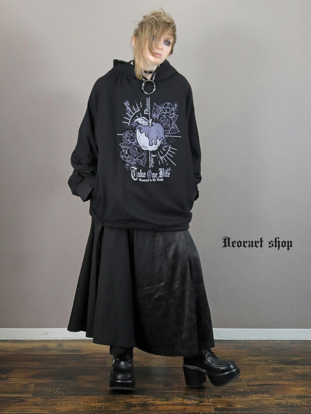 Deorart,ディオラート,地雷系,猫耳パーカー,ネコミミパーカー,ケモ耳,フード,V系,emo,punk,rock,原宿 ,ゴシック,モード,メンズ,レディス,ブランド,衣装,通販