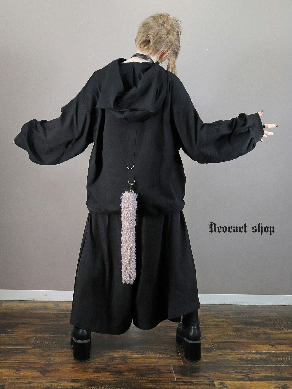 Deorart,ディオラート,地雷系,猫耳パーカー,ネコミミパーカー,ケモ耳,フード,V系,emo,punk,rock,原宿 ,ゴシック,モード,メンズ,レディス,ブランド,衣装,通販