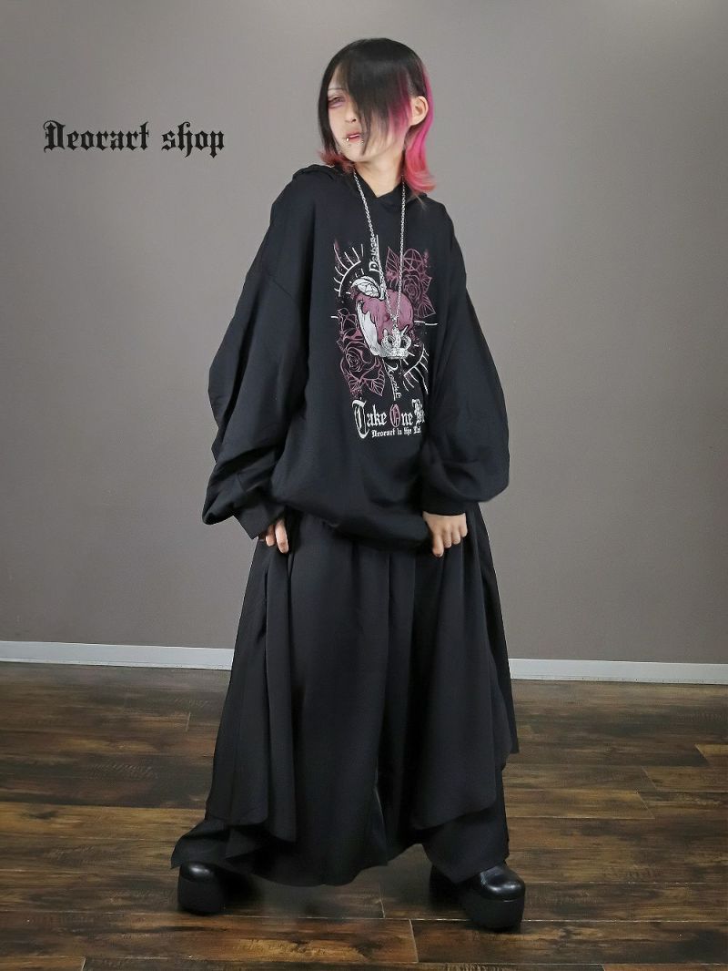 Deorart,ディオラート,地雷系,猫耳パーカー,ネコミミパーカー,ケモ耳,フード,V系,emo,punk,rock,原宿 ,ゴシック,モード,メンズ,レディス,ブランド,衣装,通販