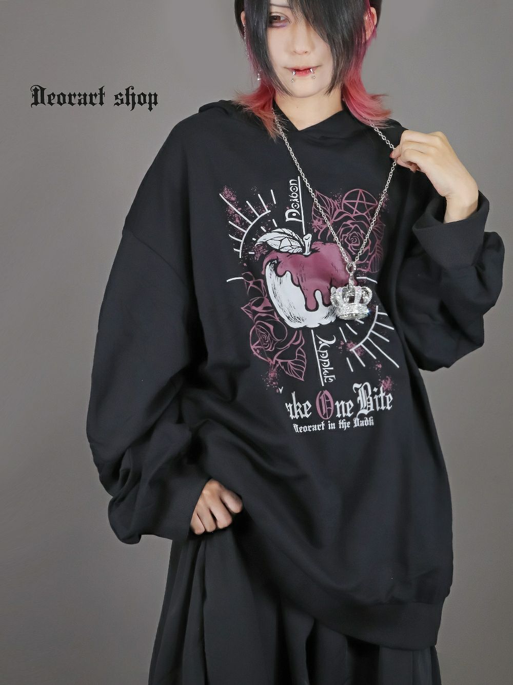 Deorart,ディオラート,地雷系,猫耳パーカー,ネコミミパーカー,ケモ耳,フード,V系,emo,punk,rock,原宿 ,ゴシック,モード,メンズ,レディス,ブランド,衣装,通販