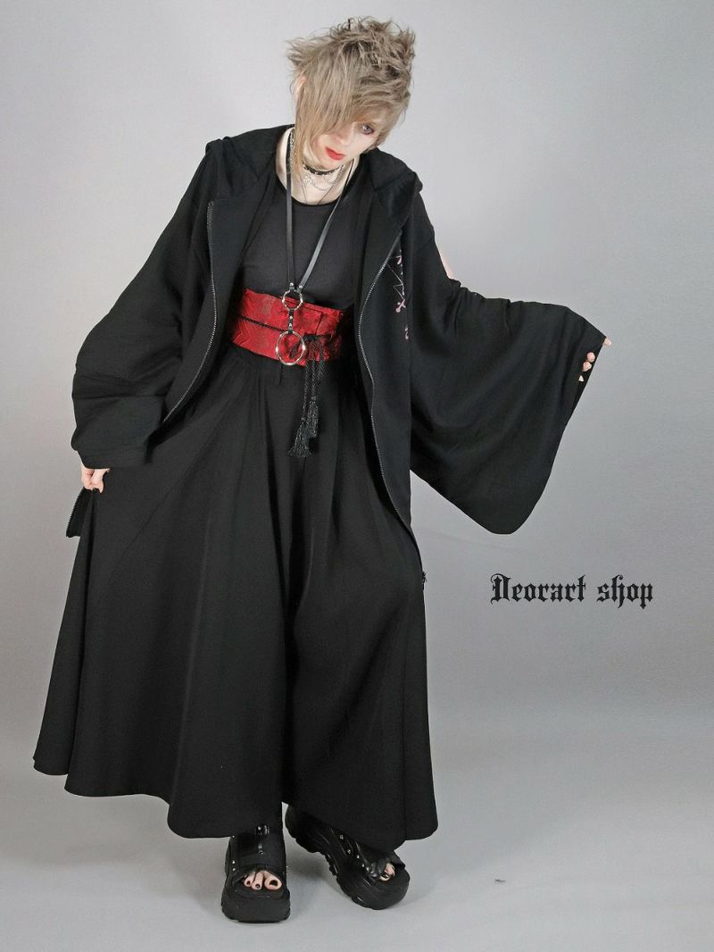 Deorart,ディオラート,地雷系,猫耳パーカー,ネコミミパーカー,和装,着物袖,振袖,サブカル,フード,V系,emo,punk,rock,原宿 ,ゴシック,モード,メンズ,レディス,ブランド,衣装,通販