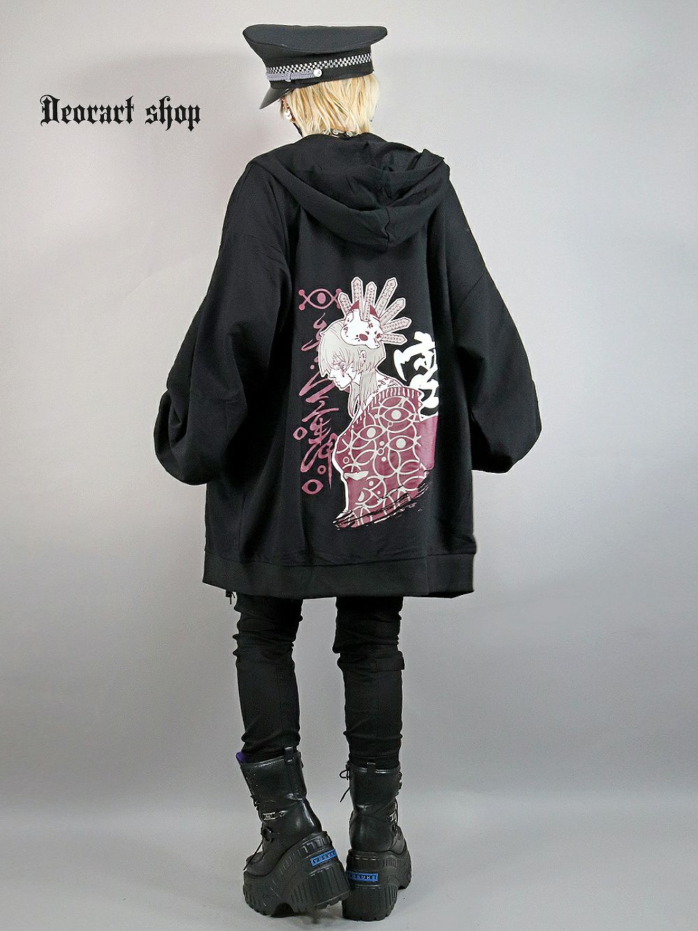 Deorart,ディオラート,地雷系,和風狐,女の子柄,ホラー,サブカル,プリント,パーカー,カッコイイ,V系,emo,punk,rock,原宿 ,ゴシック,モード,メンズ,レディス,ブランド,衣装,通販