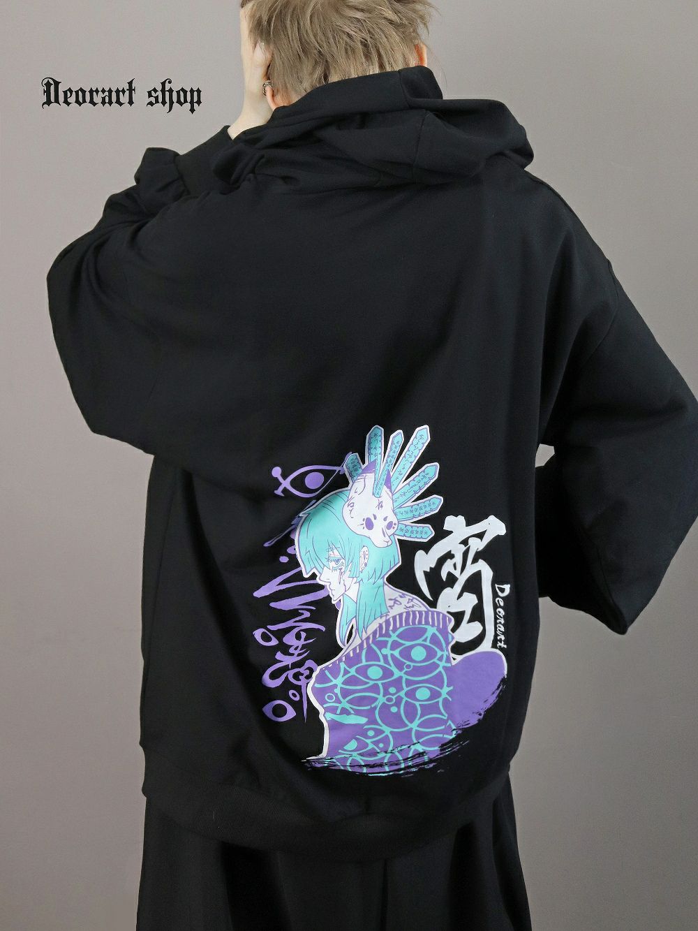 Deorart,ディオラート,地雷系,和風,狐,女の子柄,ホラー,サブカル,プリント,パーカー,カッコイイ,V系,emo,punk,rock,原宿 ,ゴシック,モード,メンズ,レディス,ブランド,衣装,通販
