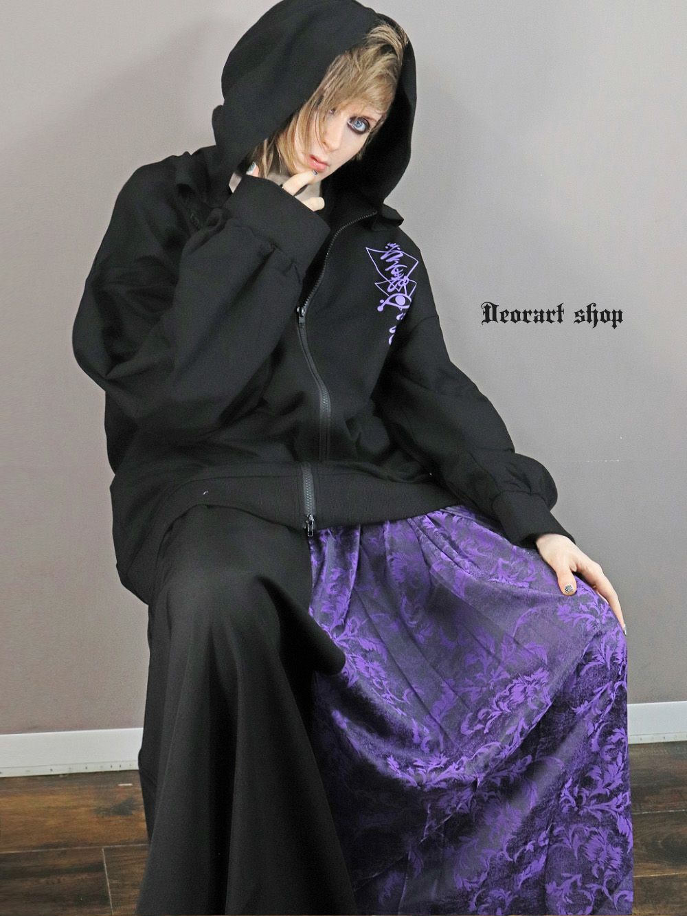 Deorart,ディオラート,地雷系,和風,女の子柄,ホラー,サブカル,プリント,パーカー,カッコイイ,V系,emo,punk,rock,原宿 ,ゴシック,モード,メンズ,レディス,ブランド,衣装,通販