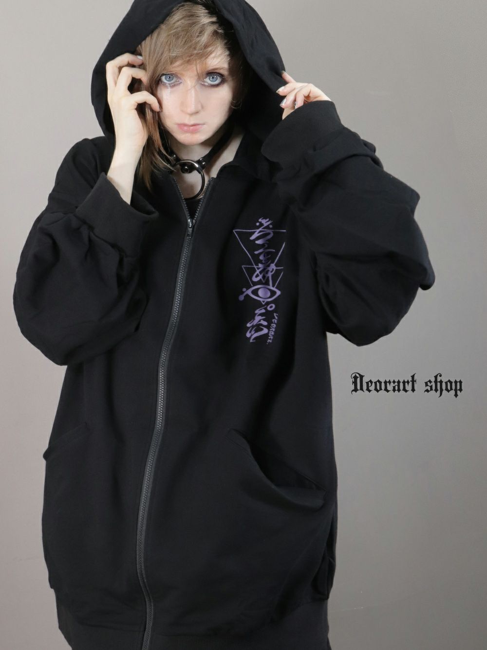 Deorart,ディオラート,地雷系,和風,女の子柄,ホラー,サブカル,プリント,パーカー,カッコイイ,V系,emo,punk,rock,原宿 ,ゴシック,モード,メンズ,レディス,ブランド,衣装,通販